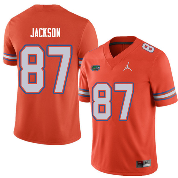 Jordan Brand Men #87 Kalif Jackson Florida Gators College Football Jerseys Sale-Orange